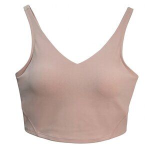 NWOT | Dusty Rose Padded Sports Bra | V-Neck Scoop Back | Active Basics | Large